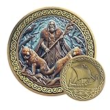 Odin’s Guardians Gedenkmünze – Nordisches Mythologie-Design – Donnergott & Vikingschiff Symbolik-Münze