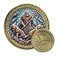 Odin’s Guardians Gedenkmünze – Nordisches Mythologie-Design – Donnergott & Vikingschiff Symbolik-Münze