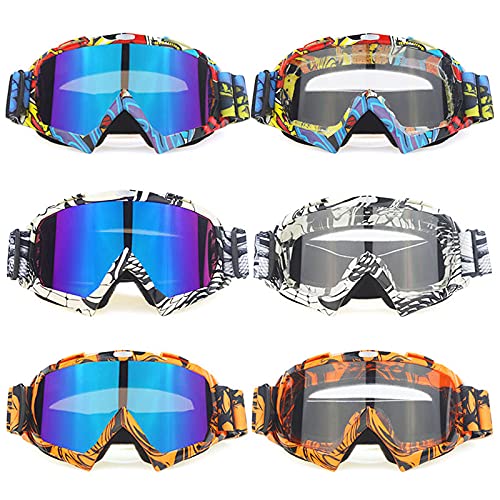 Occhiali da motociclisti per motocicli per motocicli all'aperto per motociclisti in bicicletta Sport sci fuori strada ATV. Bicchieri da corsa per bici sporcizia per occhiali per motocross fox