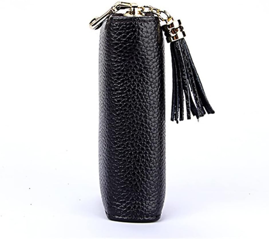 Men's Leather Card Case Large Capacity Long Card Bag Zipper Multi-Card Ladies Wallet，D-As Shown in The Picture