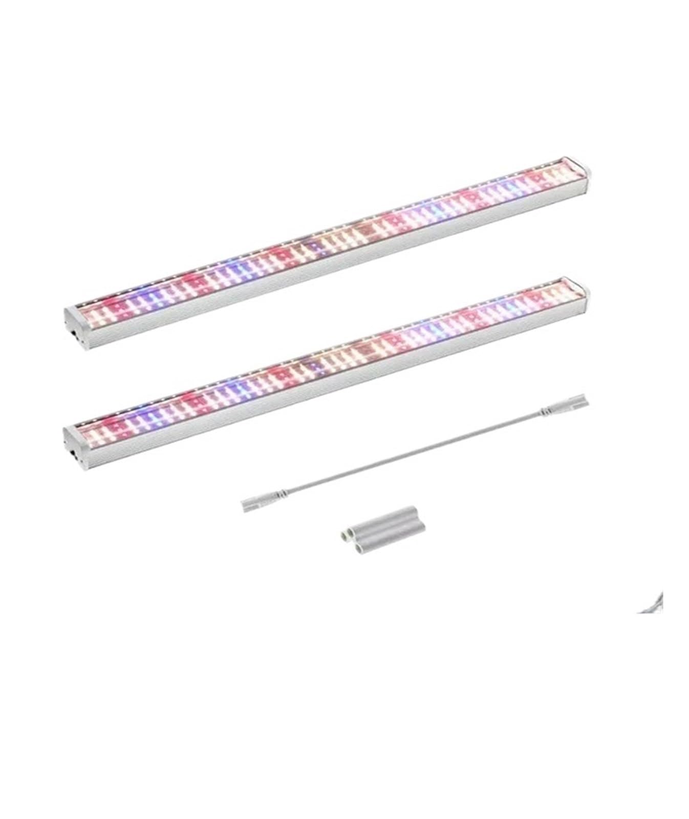 Lampa roślinna, 1/2/4/6 sztuk pełnozakresowe lampy LED do uprawy dla roślin szklarniowych Veg kwiaty wypełniają światło bezglebowej(Sunshine-2PCs)