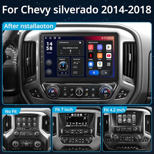 Radio para auto 10.1 pulg para Chevy Silverado GMC Sierra miniatura 5