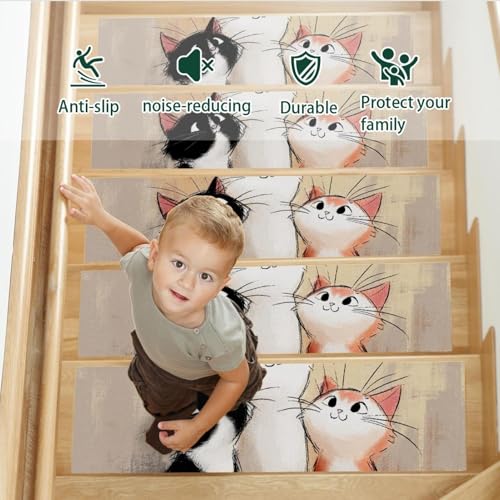 Tapis d'escalier antidérapant contre les glissades de chiens 76cm - 4