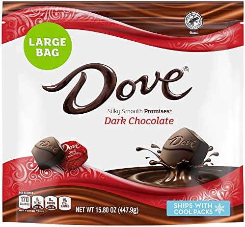 DOVE PROMISES Dark Chocolate Candy, Individually Wrapped, 15.8 oz Bag