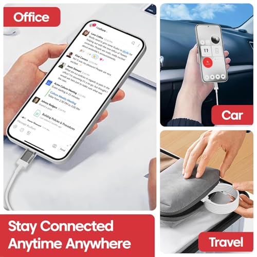 Image of 65W Charger Compatible With Nothing Original USB-C to USB-C Fast Charging Cable CMF Charger Cord for Smartphones, Compatible with Nothing Devices, Google Pixel, Samsung Galaxy, Devices (White)