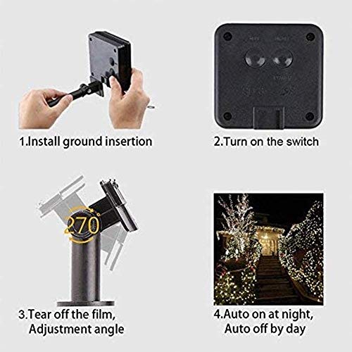 image for Hopolon Solar Fairy/Starry String Lights Outdoor Waterproof 72ft 200LE