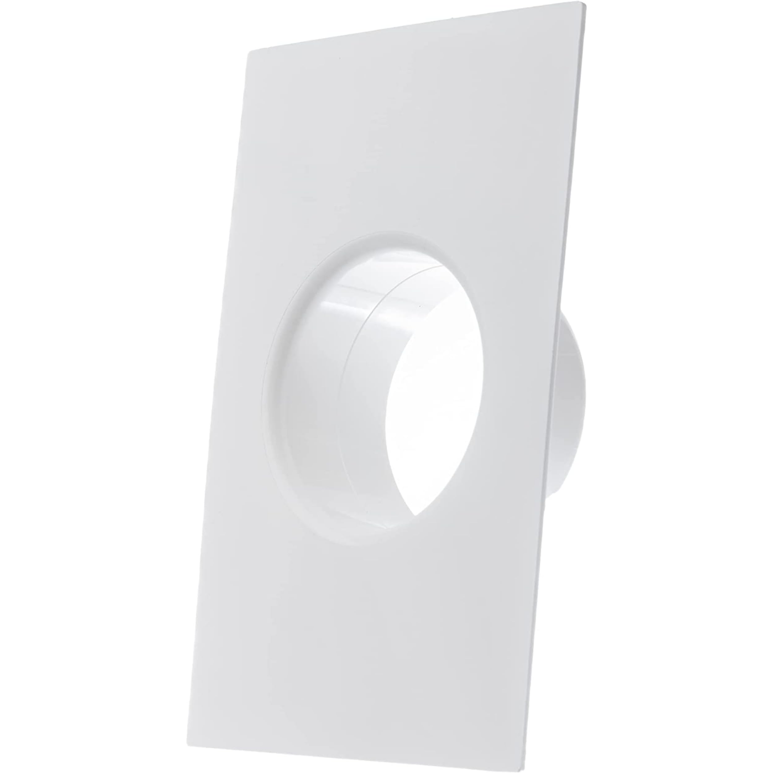 Lirast White Ø 125Mm / 5 Inch Pipe Connector With Flange - Round Plastic Ducting