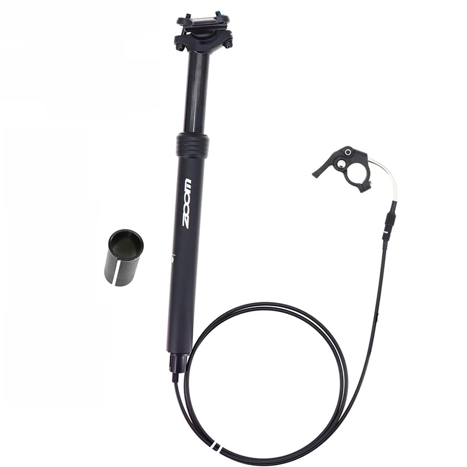 Tija Telescópica para Sillín 27,2/28,6/30,0/30,4/30,8/31,6/33,9mm, Viaje: 80mm Tubo de Sillín Hidráulico Control de Cable para Carretera, Bicicleta BMX