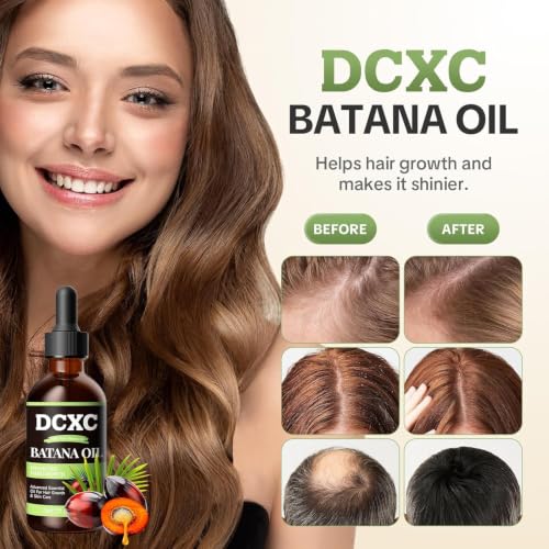 Image of DCXC 100% Pure Batana Oil for Hair Growth - Natural Scalp Care & Hair Thickening Treatment | Revitalizes Damaged Hair, Reduces Breakage & Enhances Shine | Deep Conditioner for All Hair Types (DCXC BATNA OIL-60ML)