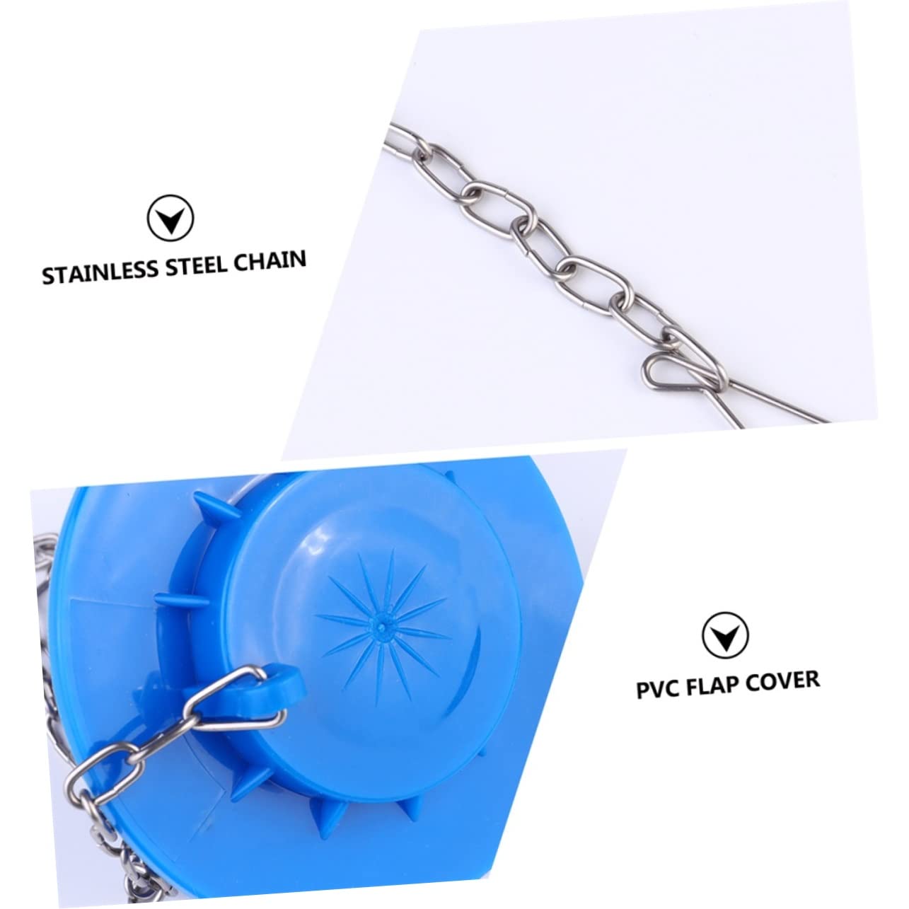 HOMSFOU 3 Sätze Toilleten Sitz Eisbecher Trendy Aufzug Schlag Abzieher Dichtung Für Spülkasten Wc Versiegelung Bündige Pvc-klappe Toiletten-pvc Undichte Prallplatte Gummi Blue 2 Stück * 3