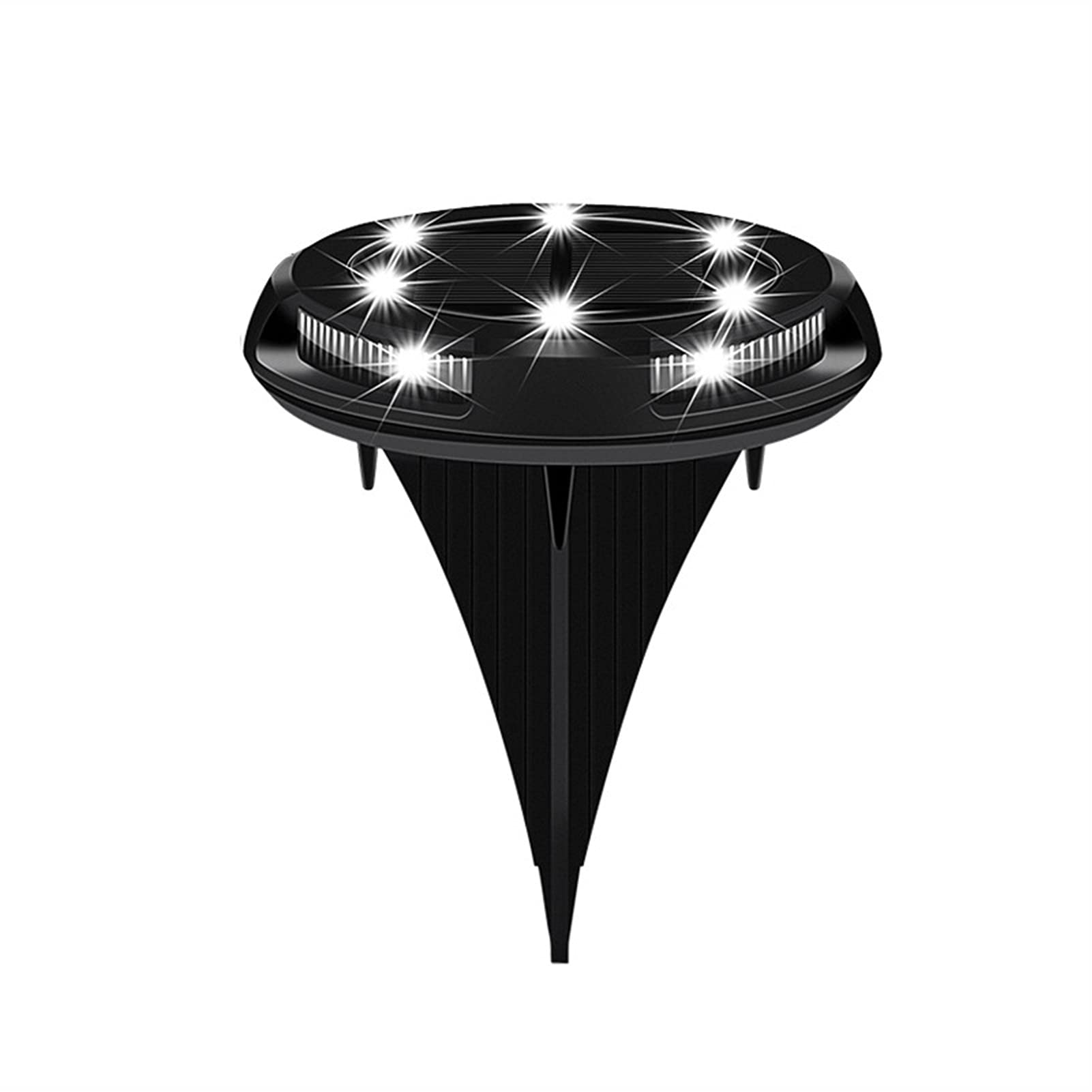 Solar-Bodenleuchten for den Außenbereich, 10 LEDs, wasserdicht, for den Außenbereich, unterirdischer Boden, Weg, Treppe, Terrassenleuchte, Haushaltsdekoration Lampen (Color : Bianco, Size : 8P