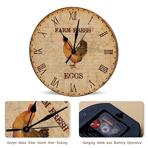 Horloge murale coq décorative pour rompre la monotonie - 6