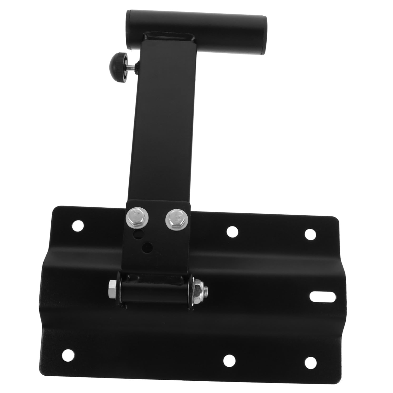 WOONEKY Soporte que Soporta hasta 35kg de Altavoz Ajustable de Pared de Hierro con Tubo Extensible Soporte Resistente Negro para Equipos de Audio para Interiores y Exteriores