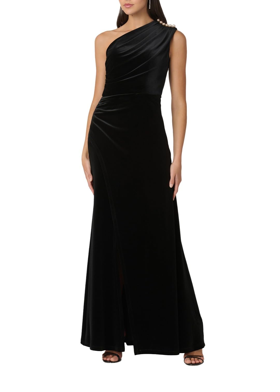 Shoshanna Womens Midnight Velvet Ola Dress