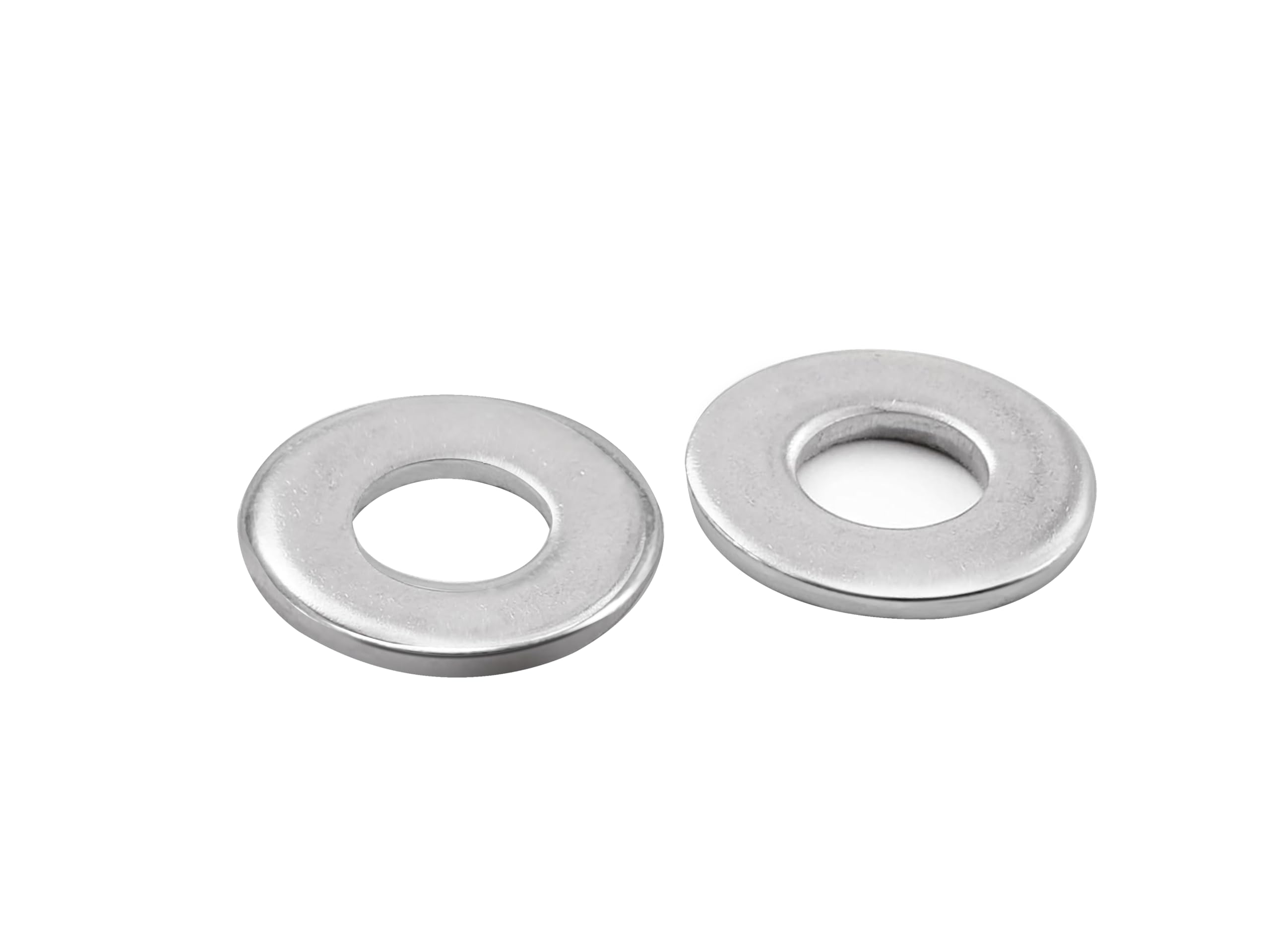 Premium 1/4” Flat Washers, 100pcs Stainless Steel Washers for Screws&Bolts, 1/4" ID x 5/8" OD