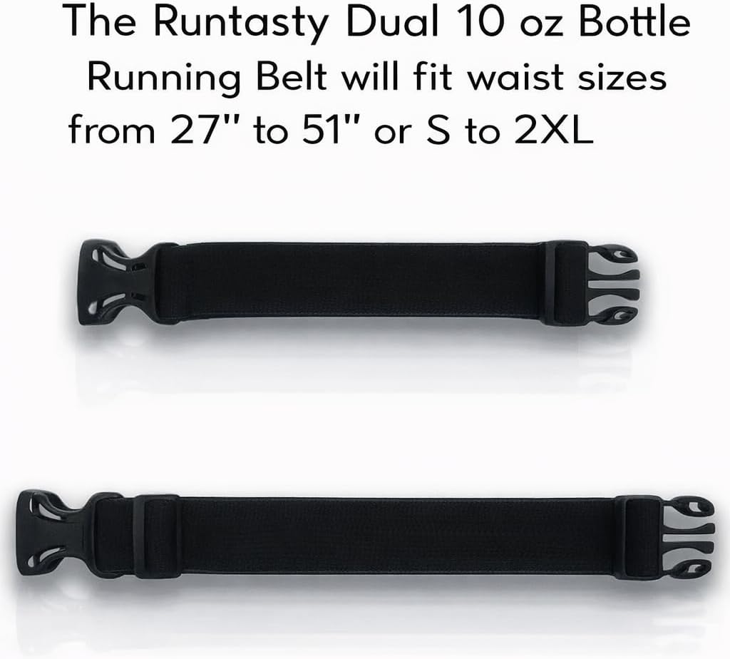 Runtasty Extender Only for the Winners' Hydration Running Belt – Designed Exclusively for the Running Fuel Belt with Tilt-Up Touchscreen-Ready Window – Expands Fit from 27" to 51" (S to 2XL)!