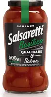 MOLHO DE TOMATE BASILICO SALSARETTI VIDRO 500g