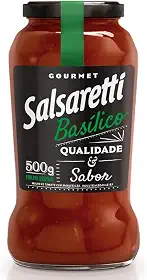 MOLHO DE TOMATE BASILICO SALSARETTI VIDRO 500g