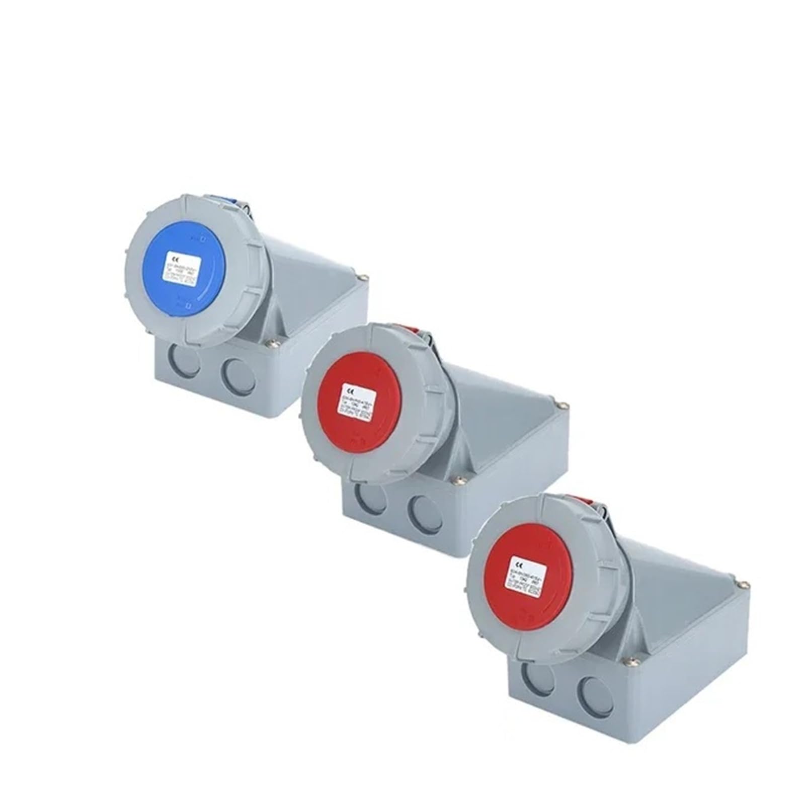 63A 125A IP67 220V 380V Industrieller Stecker und Buchse 3P/4P/5P Elektrischer Anschluss Wandmontierte Steckdose(Mounted,125A-4P)