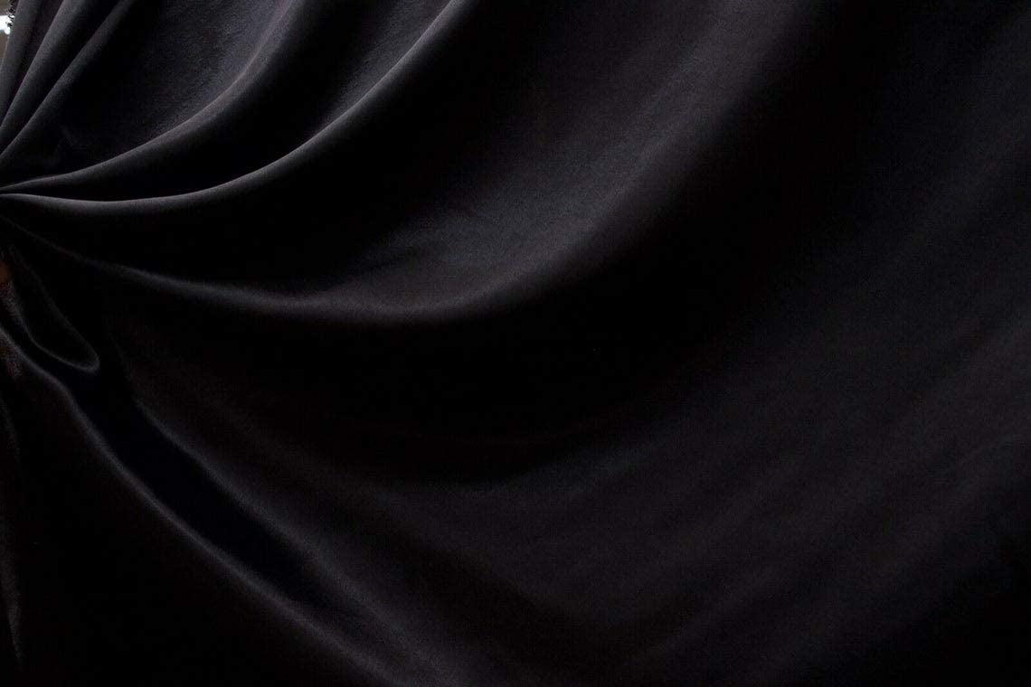 Crepe Fabric Back Satin Silky and Shiny Craft Fabric 45" Width, Plain Luxury Fabrics (5 Mtr, Black)-image-35
