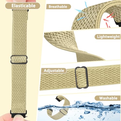 Image of TumpCez Quick Release Watch Band - Choice of Width -18mm 19mm 20mm 22mm 24mm Watch Bands, Solo Loop Adjustable Elastic Nylon Watch Straps Replacement Wristband for Men Women