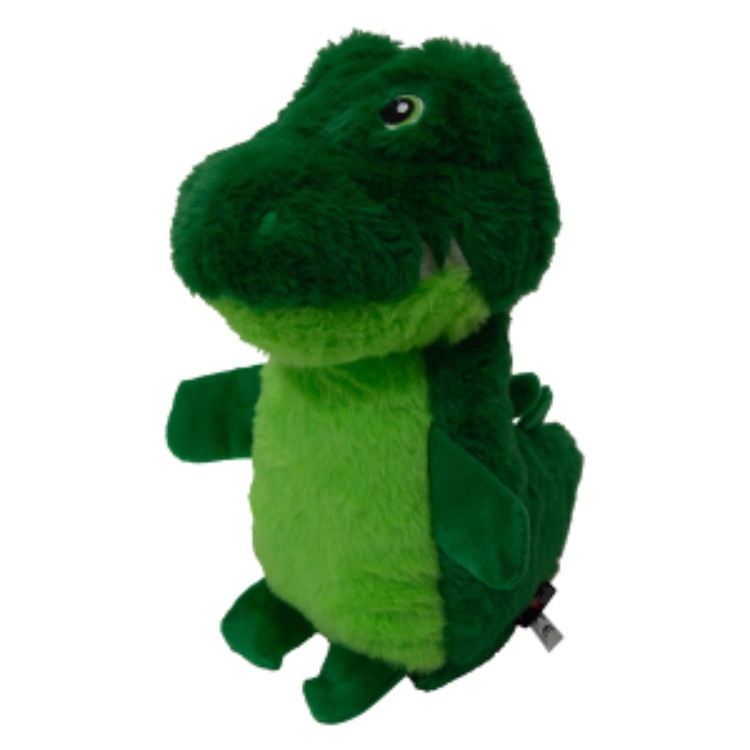 JACK AND VANILLA, Alligator Interactive Soft Toy for Dogs and Cats, Built-in Squeaker, Durable and Non-Toxic Materials, Easy to Clean, 18 cm, Green