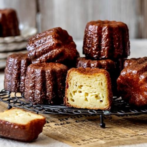 《DELICEMED》 フランス産 冷凍 クラシック カヌレ ボルドー Frozen Classic Canele ? Authentic French Pastry Bordeaux recipe (16gミニ- Mini12個)