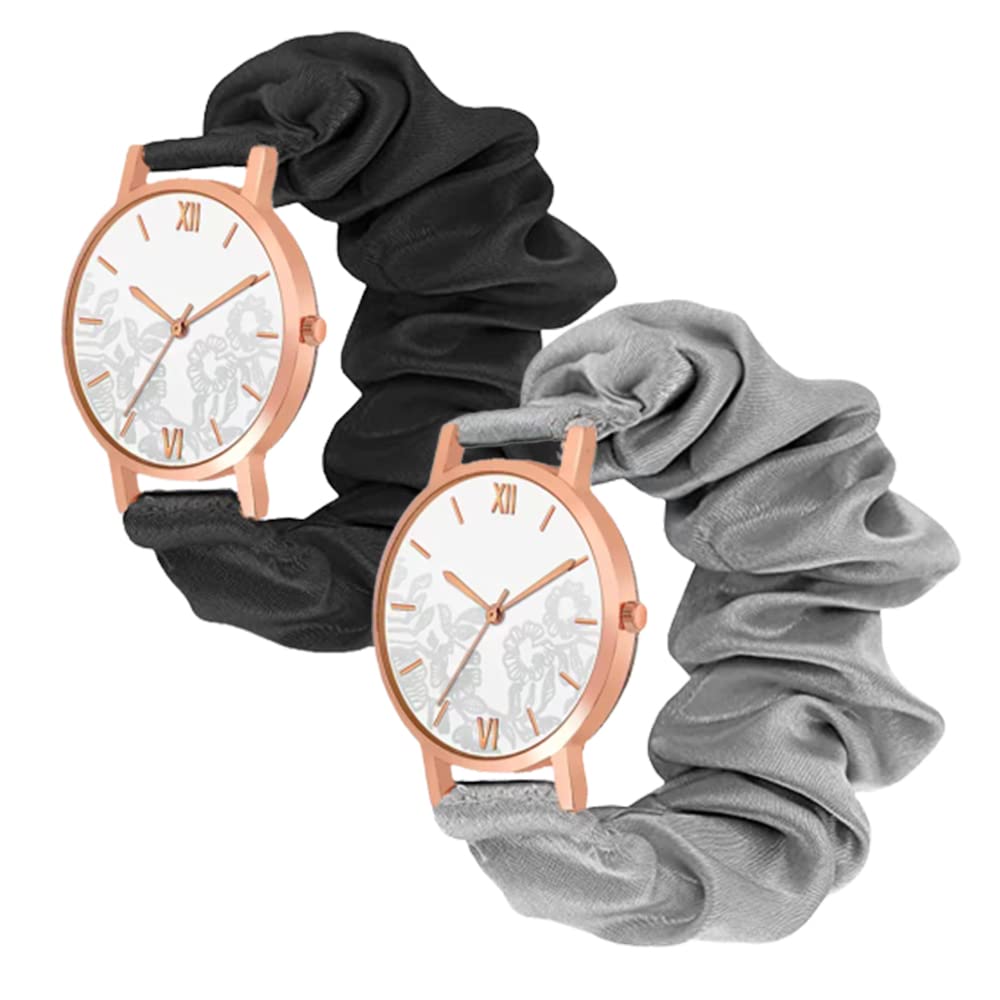 FYLAINCE ™ Combo Pack Scrunchies Watch Classic & Unique Scrunchies Watches Strap Cloth Soft Pattern Solid Fabric Wristband I Watch Cute Elastic Scrunchy Bands Watch for Women & Girls Combo Pack (B0C2MVXS17) Amazon Price History, Amazon Price Tracker