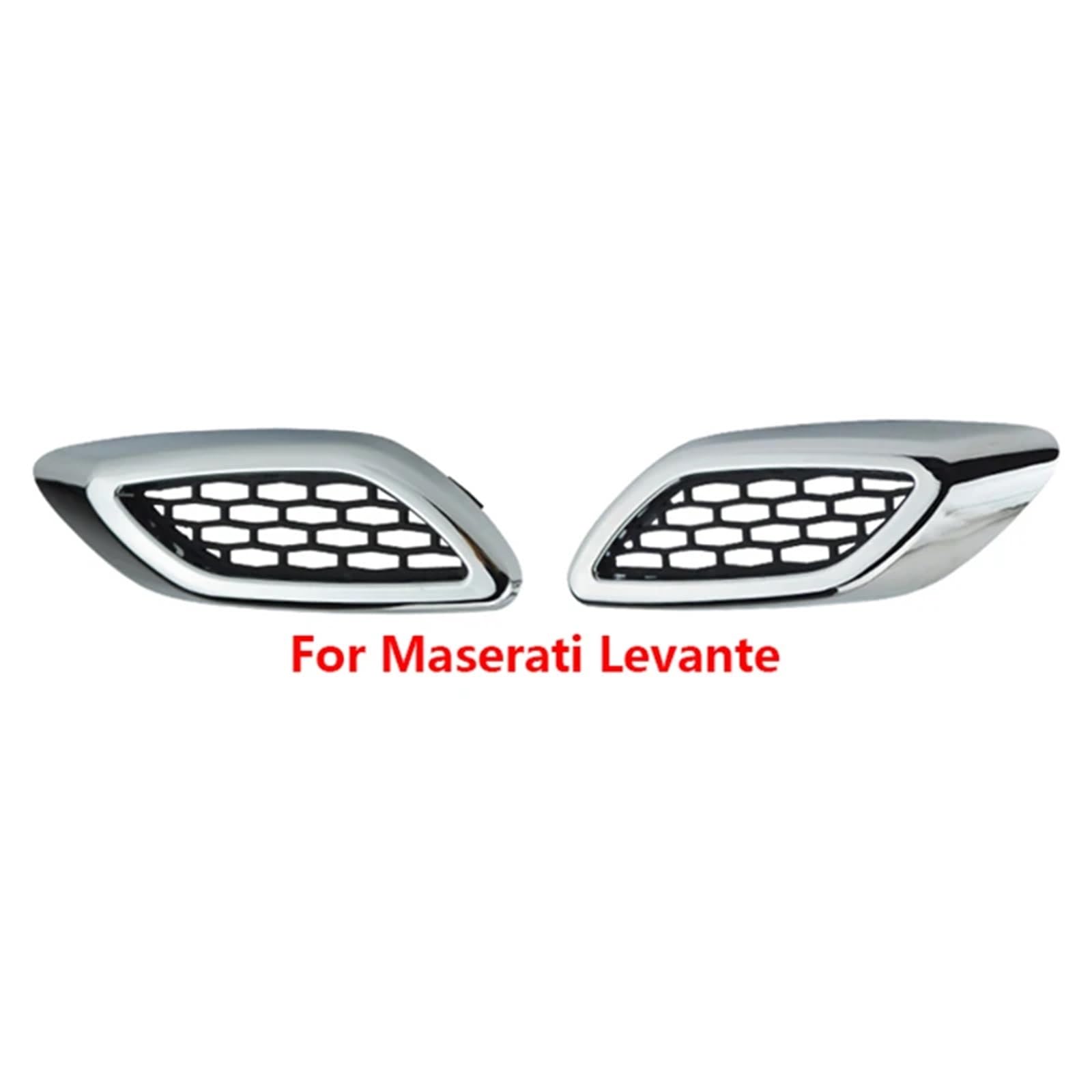 Naklejki dekoracyjne na boczne drzwi Pasuje do Maserati Ghibli Levante Quattroporte GT samochód przednia kratka boczna wlot powietrza błotnik otwory wentylacyjne Grill 1 sztuk(7)