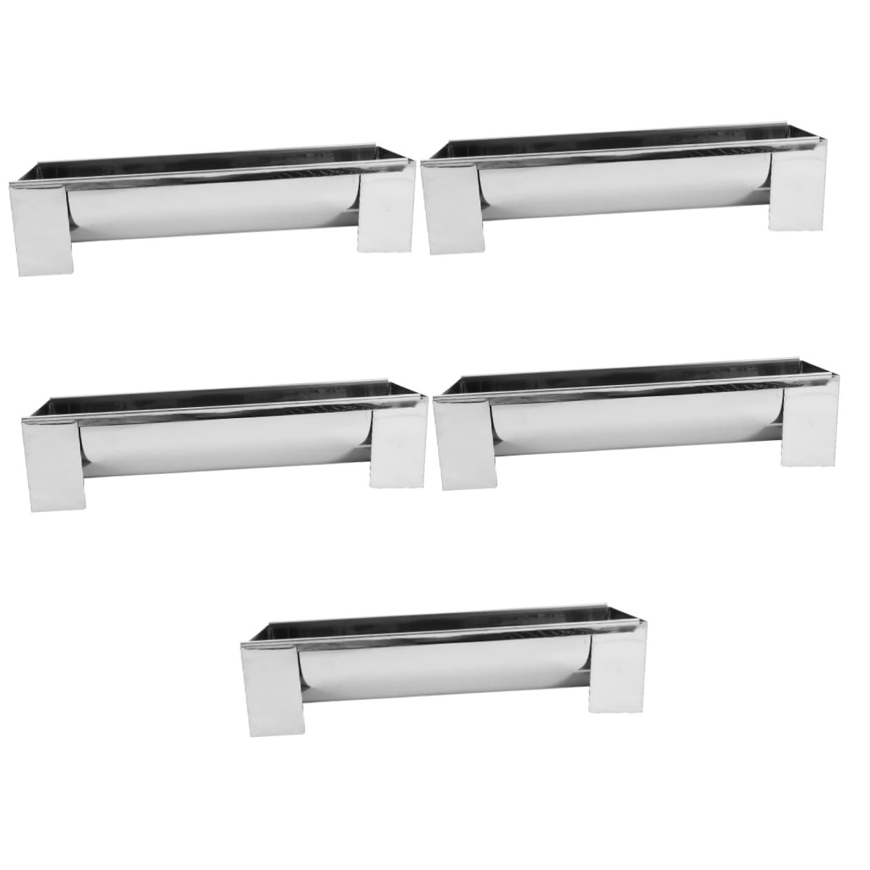 Alipis Lot De 5 Moules À Gâteaux en Acier Inoxydable en Forme De U Outils De Cuisson Polyvalents pour Un Usage Domestique