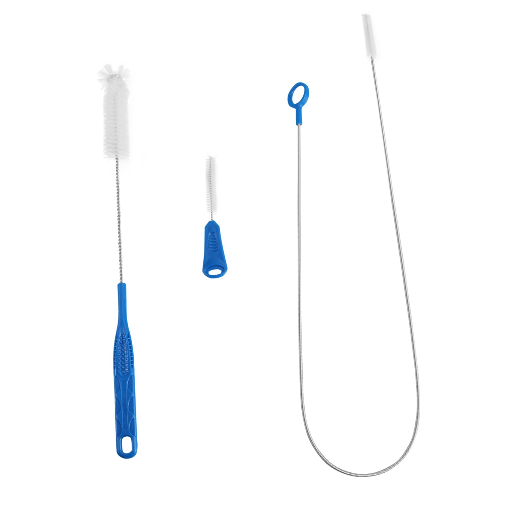 Didiseaon 3pcs Flexible Straw Bottle Brush Set Straw Tube Cleaner Easy to Clean Sturdy Non-Scratch Home Cleaning Supplies Random