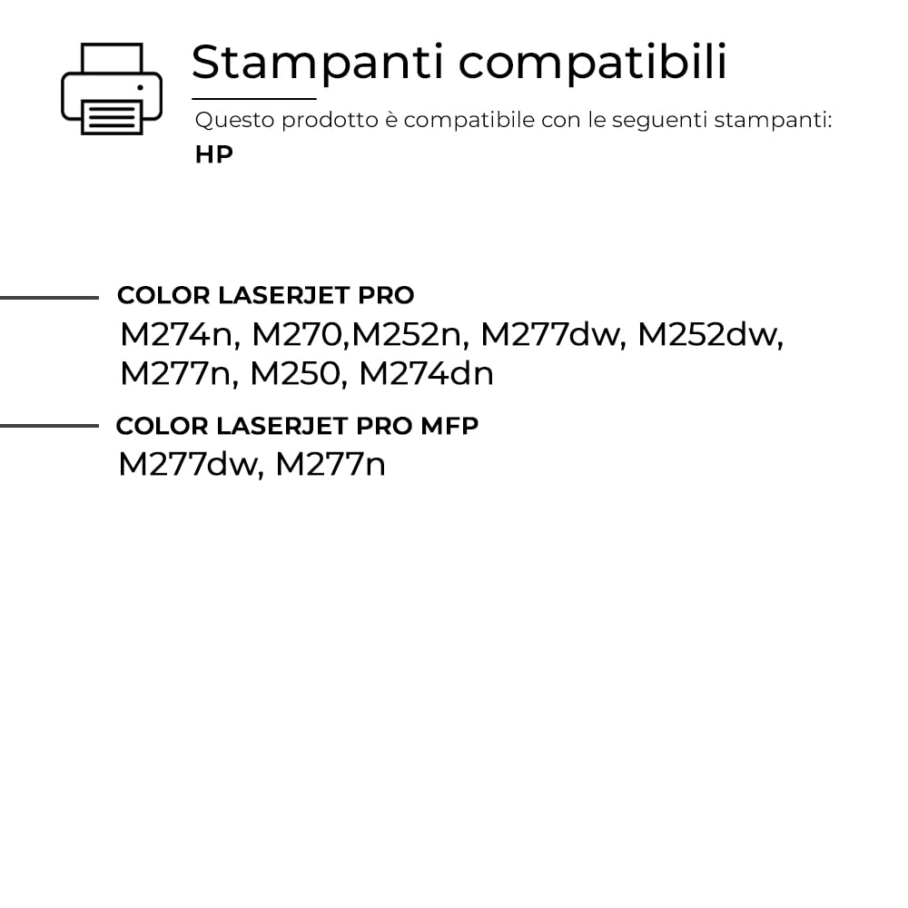 alphaink 4 Toner Compatibili con HP 201A 201X CF400A CF400X CF401X CF402X CF403X per HP Color LaserJet Pro MFP M277dw M252dw M277N M277 M252 M252n M274n M274dw (Nero,Ciano,Giallo,Magenta)