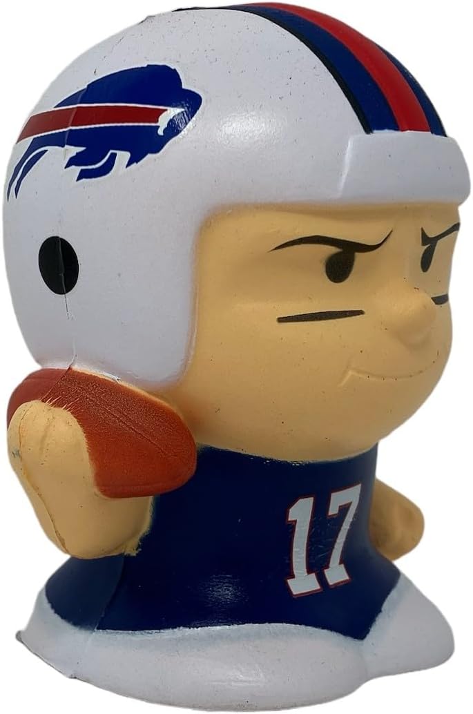 Party Animal NFL Jumbo Squeezymates Buffalo Bills Josh Allen Figurine, Team Colors