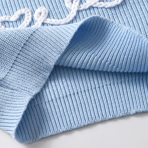 Girls Knitted Sweaters Long Sleeve Crewneck Pullover Cute Comfortable Knit Blouse Lightweight Fall Tops4