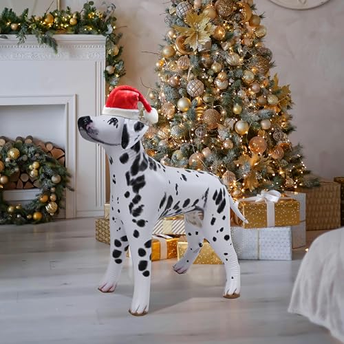 Jet Creations 39" L Inflatable Dalmatian Dog Black White Lifelike Blow-Up Animal Puppy Pet Figure for Decor Play Livestock Theme Party Pool Birthday VBS for Boys Girls Kids, 1pc