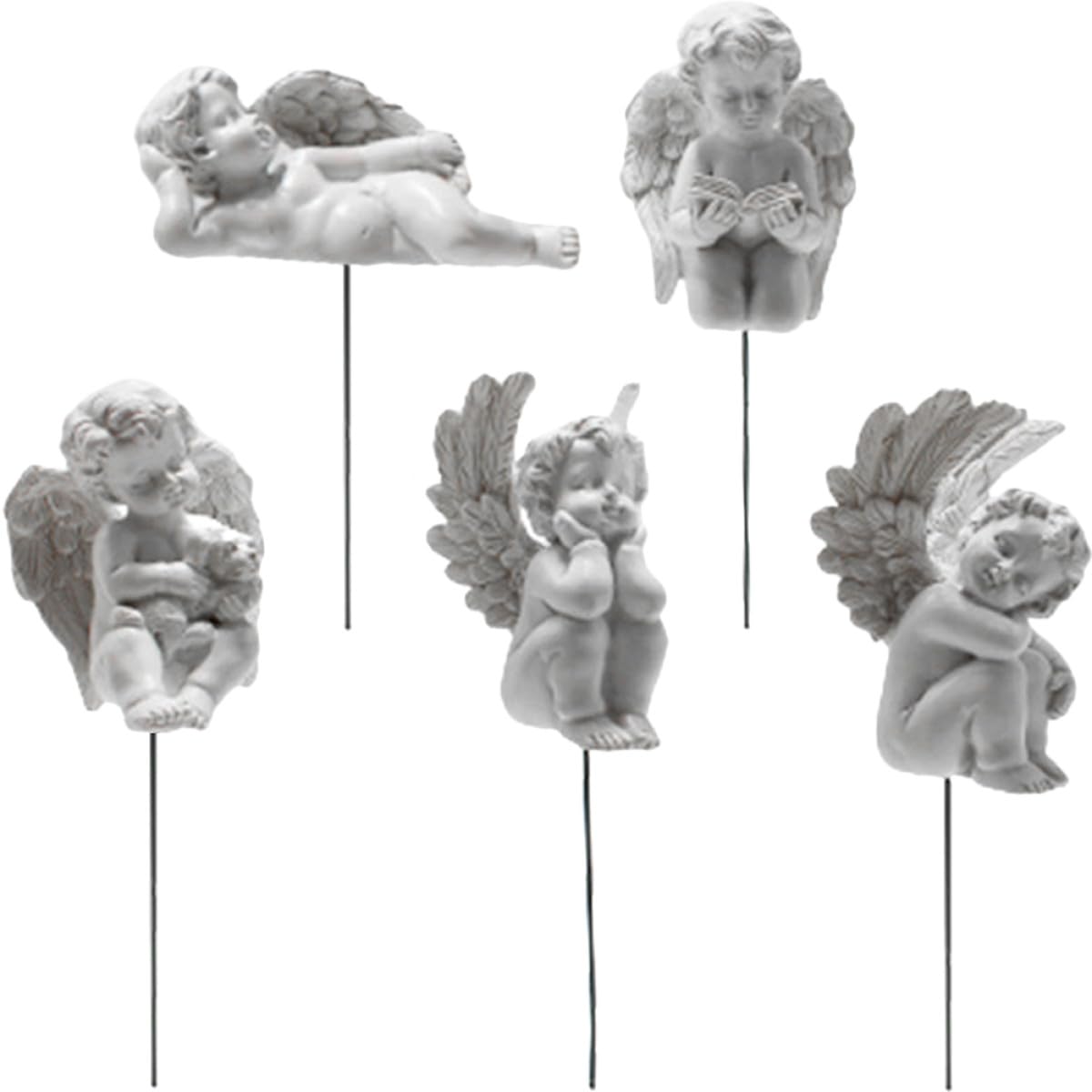 Sculpture d'ange de jardin pour paysage extérieur et décoration de table de bureau