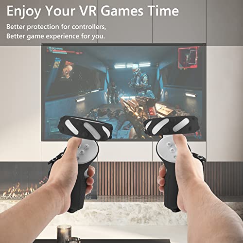 Geekria VR Cover Zubehör Set kompatibel mit Pico Neo 3, Touch Controller Grip Cover, Pico Neo 3 Front Face Protector Cover, Silikon Face Cover mit Lens Protection Cover (Schwarz) - Image 5