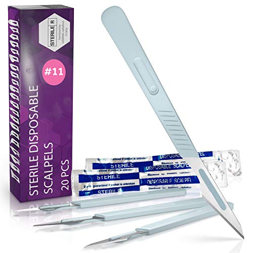 Disposable Scalpel 11, Pack of 20 D…