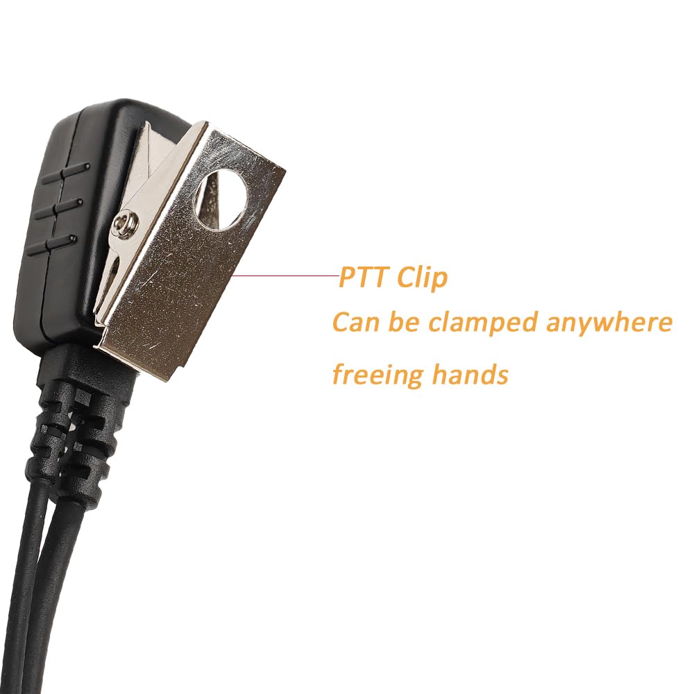 Auriculares en forma de G compatibles con Motorola XPR3500, XPR3500e, XPR3300, XPR3300e, paquete de 10