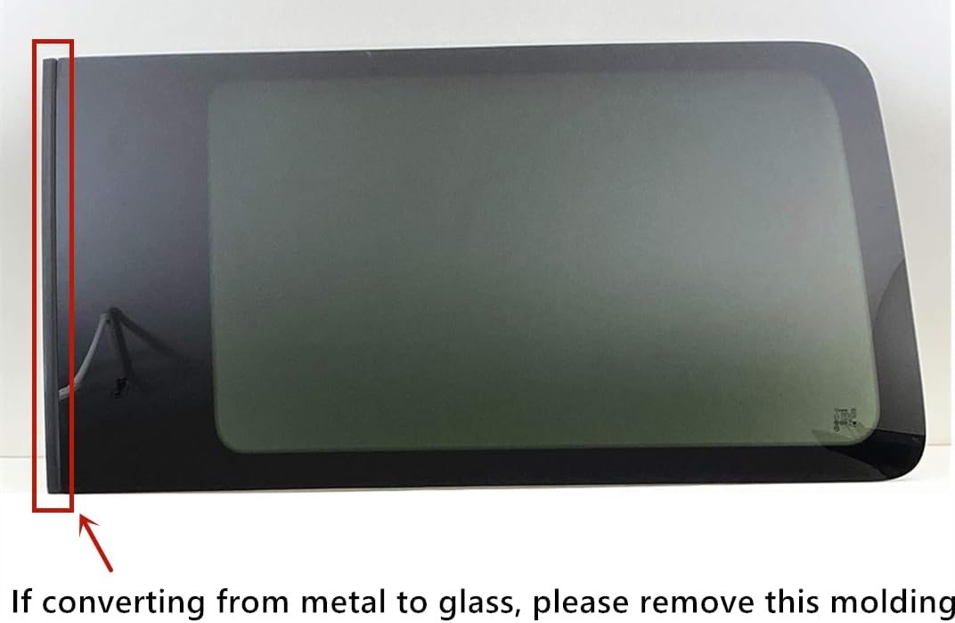 Privacy Passenger Right Rear Sliding Door Window Door Glass Compatible with Ford Transit 110.2" High-Roof 100.8" Mid-Roof Van 2015-2026 Models (Not for Transit Connect or Low-Roof Transit)