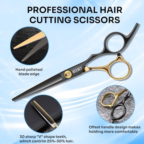 Auliky PINK Hair Cutting Scissors Shears Kits thumb #1