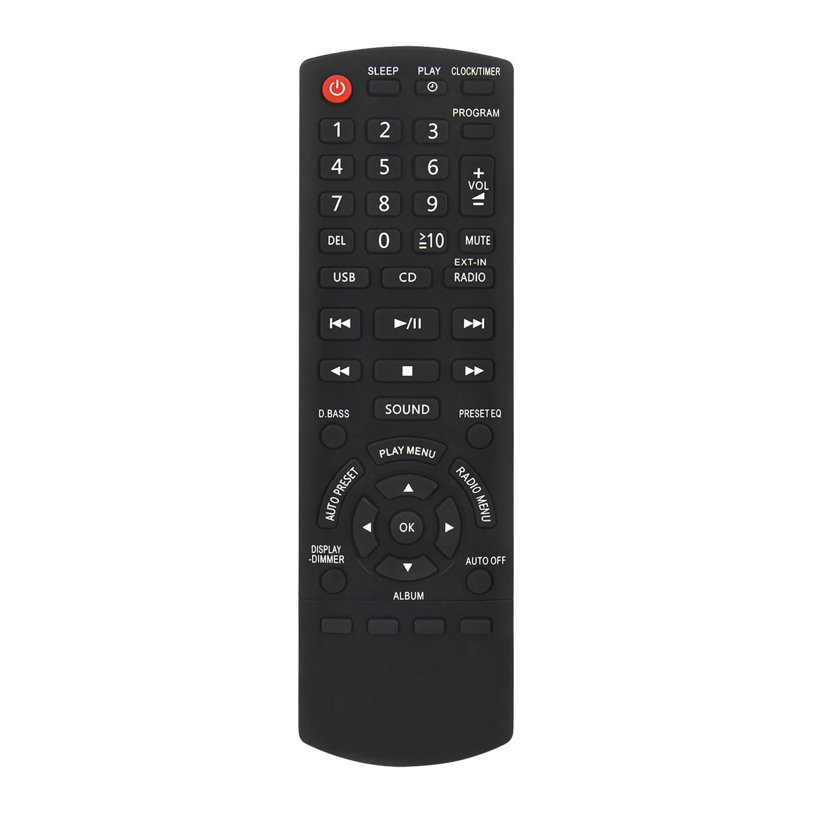 ALLIMITY N2QAYB000639 Remote Control Replacement for Panasonic CD Stereo System SA-PM200 SA-PM200EB-S SA-PM200EG-S SA-PM200EP-S SA-PM200GA-S SA-PM200GAXS SA-PM200GN-S SA-PM200PR-S SA-PM200PU-S