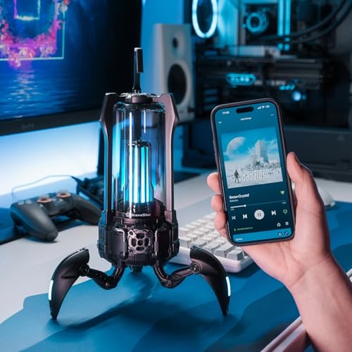 Supernova Altoparlante Bluetooth 5.3 25 W Suono Potente Immersivi Vari Effetti Illuminazione 9 Ore Riproduzione 20 M Connessione Bluetooth Altoparlante Campeggio - Gadget - Immagine 1