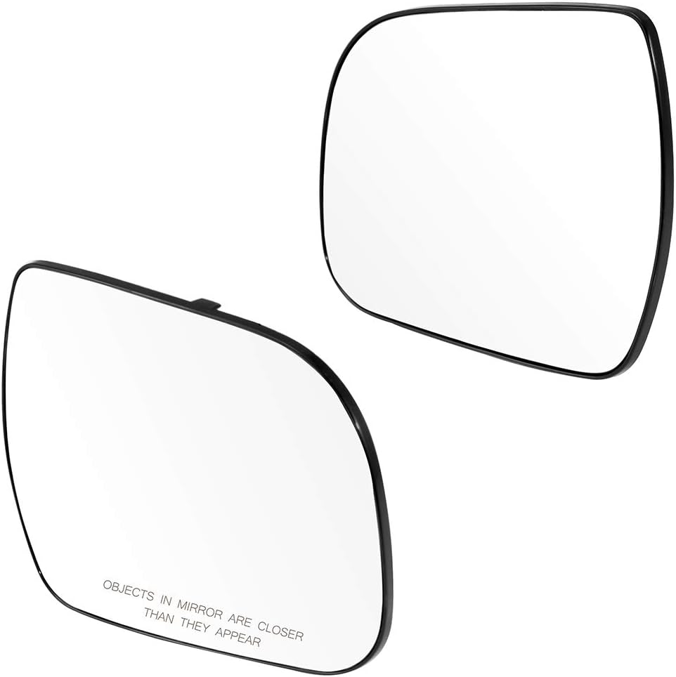 SCITOO Side View Mirror Glass Heated Chrome Driver Side and Passenger Side Mirror Fit for 2011-2014 Sienna