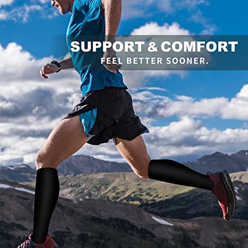 Image of Bluemaple 6 Pack Copper Compression Socks for Women and Men Circulation-Best Support for Medical, Running,Nursing,Athletic