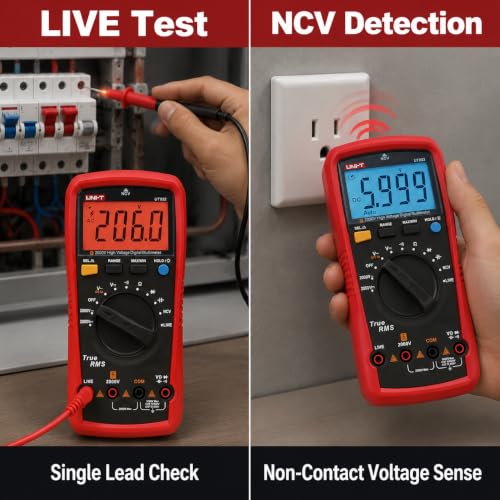 Image of UNI-T UT892 2000V AC /DC High Voltage Digital Multimeter Features VFC Mode Built-in NCV 6000 Counts True RMS By Skyking