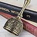 Hand Bell Brass Dinner Call Bells Loud Service Ringing Bell Tibetan Handbells for Meditation Seniors Bedside Musical Teaching Classroom