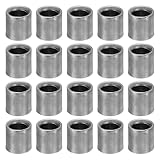 PATIKIL M5 Stahlabstandshalter, 40 Stück Metallabstandshalter Stahl 5,2 mm ID x 8 mm OD x 7,9 mm L Kohlenstoffstahl-Abstandshalter rund für 1/5 Zoll oder M5 Schraubenbolzen