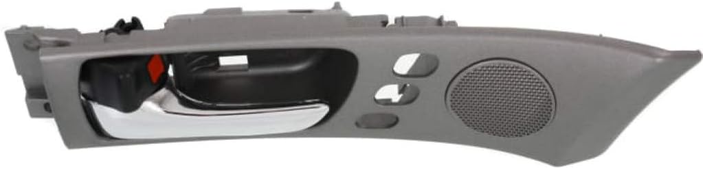 KarParts360 for Lexus ES330 2004 2005 2006 Interior Door Handle Front, Driver Side Gray Bezel with Chrome Lever | with Door Lock Button| Trim: Base
