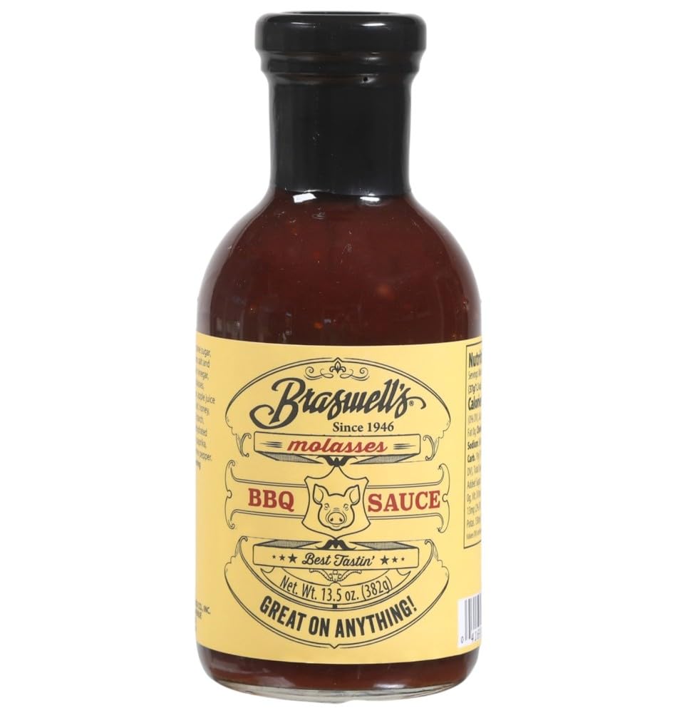 Braswell’s Sweet Molasses Barbeque Sauce – Small-Batch, Renowned Specialty, Made in USA, Since 1946 (13.5oz)